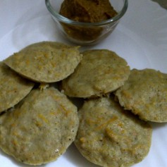 Carrot and Cabbage Bajra Idli with Tomato-Ginger Chutney