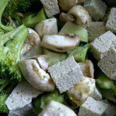 Bean Curd and Vegetables for Fat Free Ginger Redolent Broth with Bean Ciurd and Tofu, The Asian Way