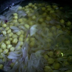 Fat Free Four 'C's Soup - Step 3 Add chickpeas and water