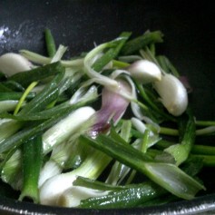 Green Noodles - Add the Spring Onions