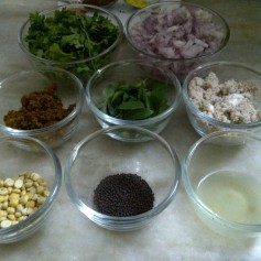 Ingredients for Baingan Pohe