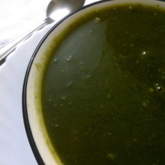 Fat Free Pumpkin, Cabbage and Spinach Soup
