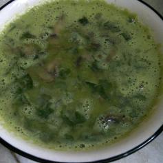 Green Pea Soup with Mint & Mushroom