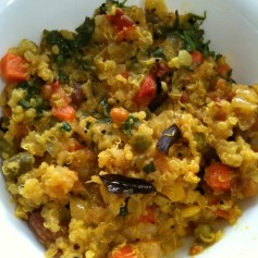 Spicy Quinoa with Vegetables, The Indian Way
