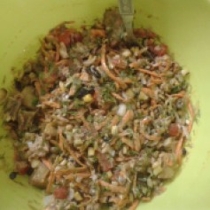 Dill Fragranced Tuna Salad with Chargrilled Sweetcorn & Sweet Potato Crouton