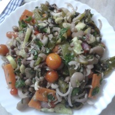 Mixed Bean & Vegetable Salad, The Kooky Way