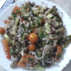 Mixed Bean & Vegetable Salad, The Kooky Way