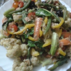 Tuna Laced Cauliflower Salad