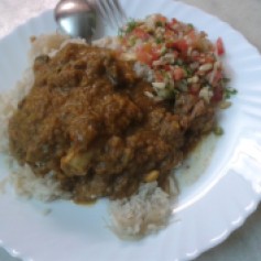 Mutton Dhansak with Brown Rice & Kachumbar